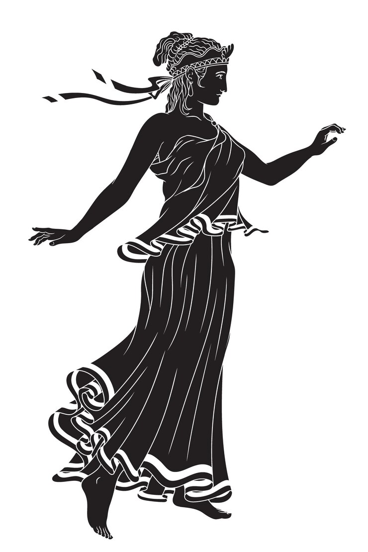 Vector mujeres griegas vectoriales
