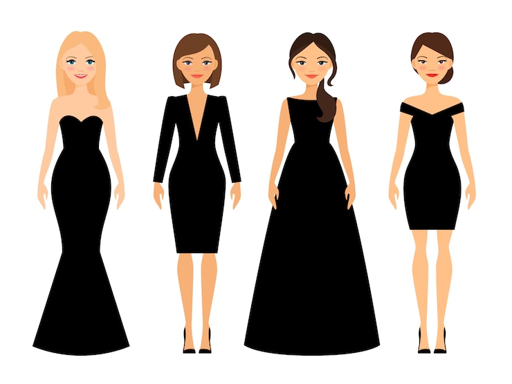 Vector mujeres hermosas en diferentes estilos.