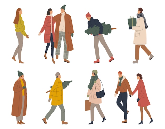 Mujeres y hombres de moda