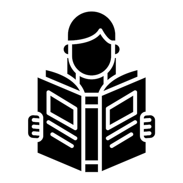 Mujeres leyendo libros Estilo de ilustración vectorial