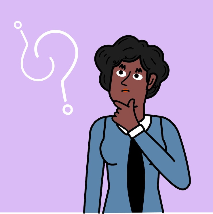 Vector mujeres negras ejecutivas pensando