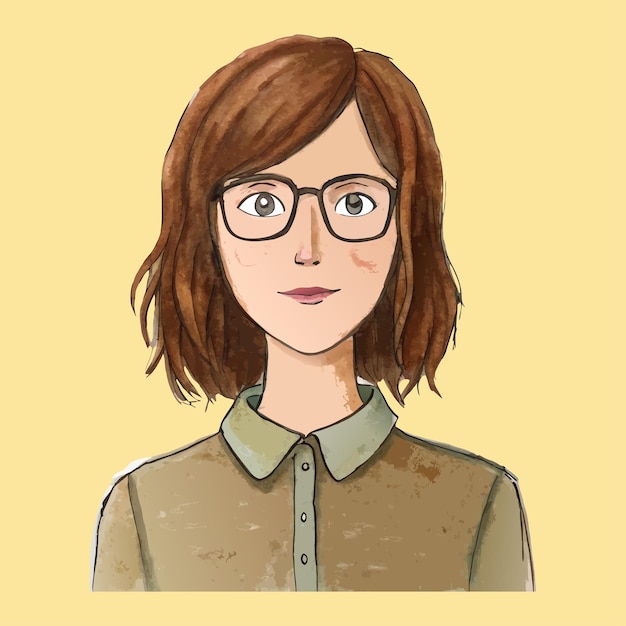 mujerestetica_con_anteojos_de_pelo_marron_de_fren 2