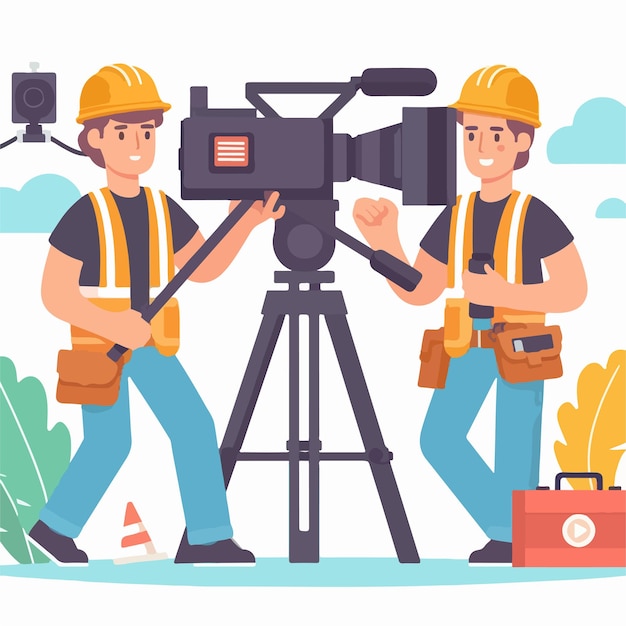 multimedia videografía personas ilustración