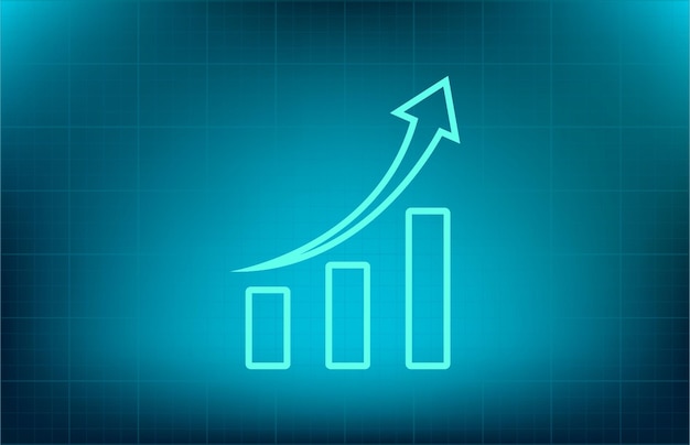 Multiple line graph icon with intersecting data points representing analytics or statistics