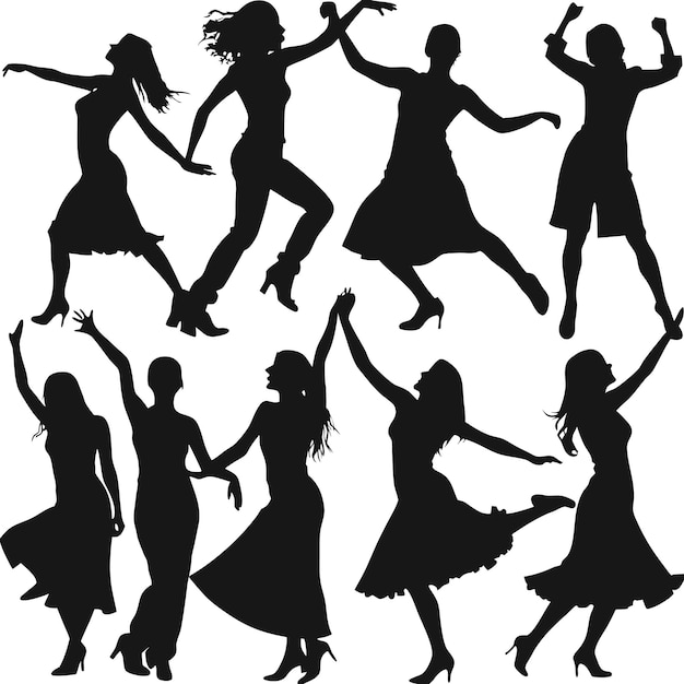 Múltiples imágenes de una mujer cantando y bailando