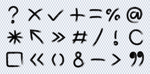 Multiplicación vectorial y pincel de tinta cruzada icona de puntuación X vector grunge y símbolo más