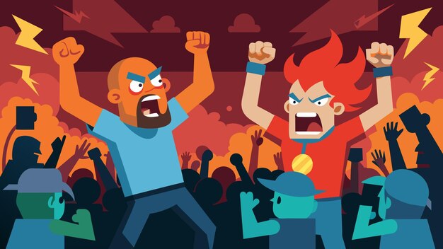 La multitud rugía mientras el ritmo bajaba señalando el comienzo de la intensa batalla de baile entre dos