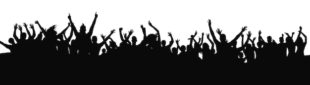 Multitud vitoreando en un concierto Multitud de conciertos