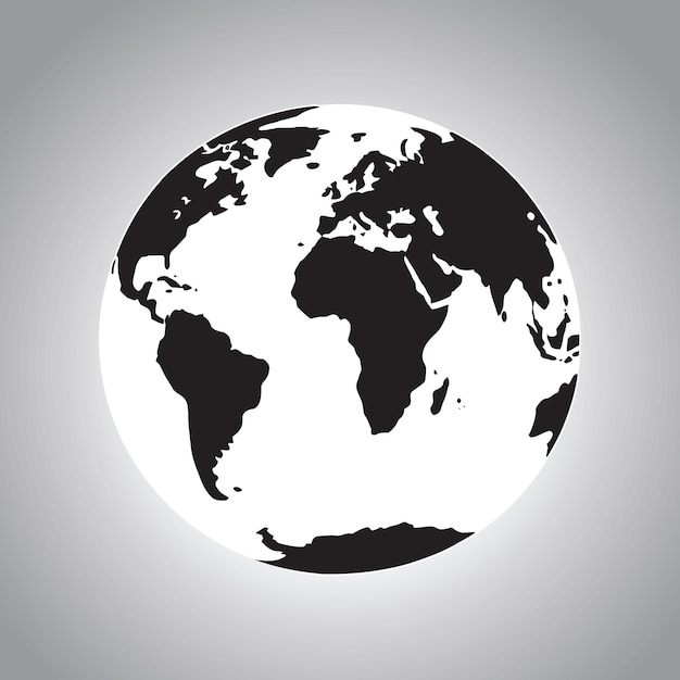 mundo con la ilustración de la tierra