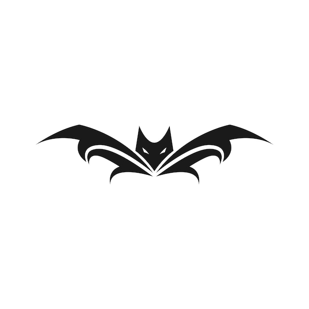 Murciélago con ala arte logotipo diseño vector gráfico símbolo icono signo ilustración idea creativa