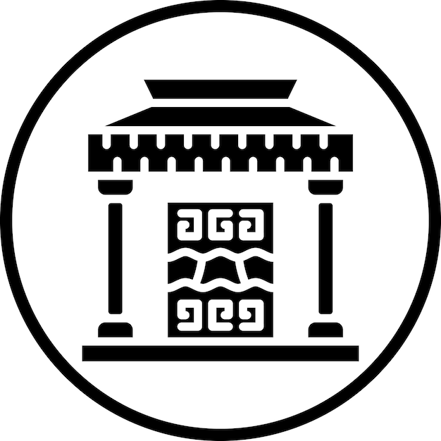 Museo de Historia del Diseño Vector Icon Style