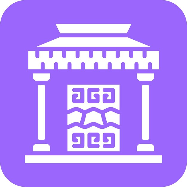 Museo de Historia del Diseño Vector Icon Style