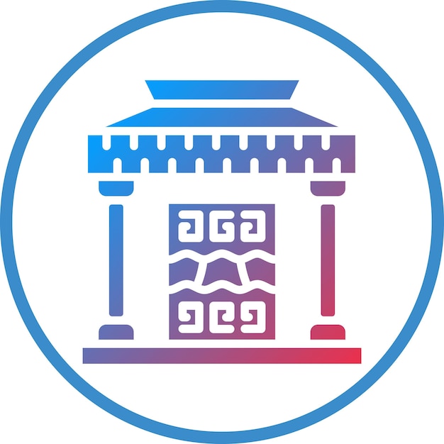 Museo de Historia del Diseño Vector Icon Style