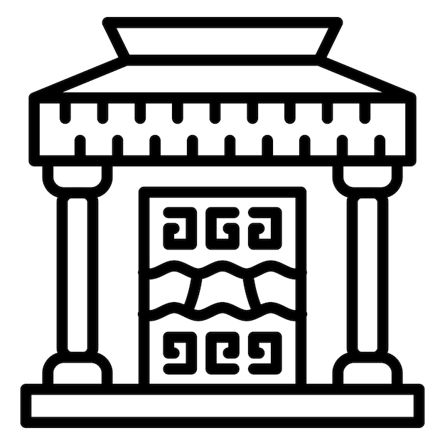 Museo de Historia del Diseño Vector Icon Style