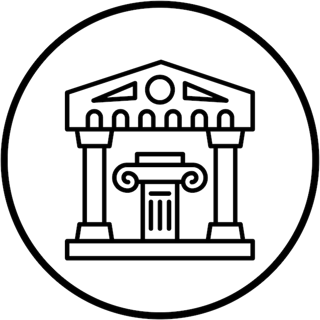 Museo de Historia del Diseño Vector Icon Style