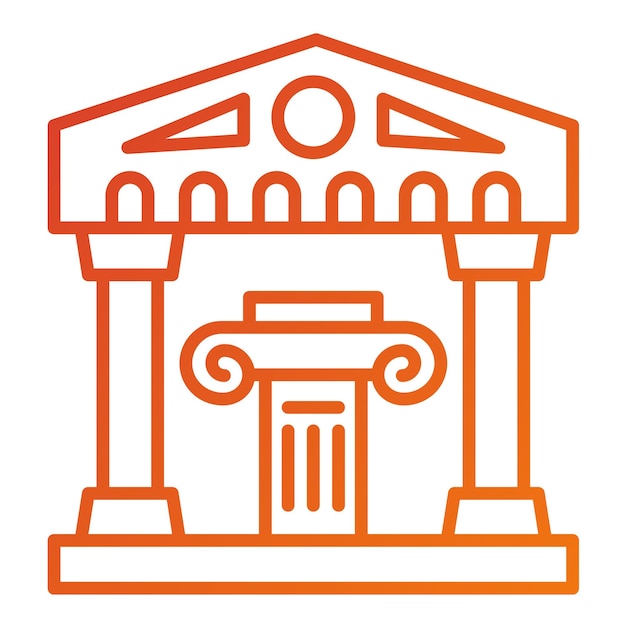 Museo de Historia del Diseño Vector Icon Style