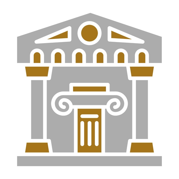 Museo de Historia del Diseño Vector Icon Style