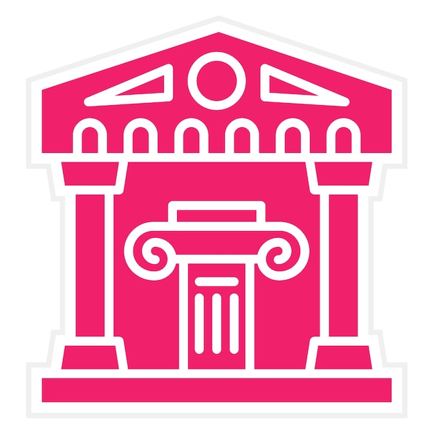 Museo de Historia del Diseño Vector Icon Style