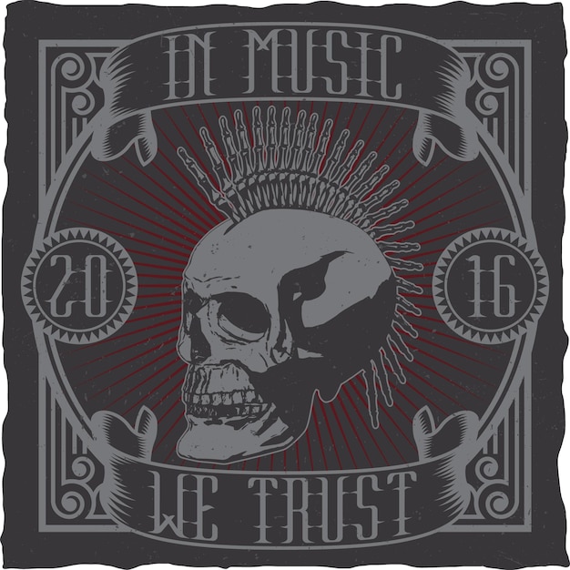 En la música confiamos en el punk rock Skull Badge