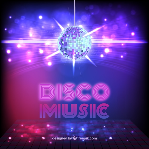 Vector música disco