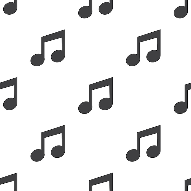 Música, patrón transparente de vector, editable se puede utilizar para fondos de páginas web, rellenos de patrón