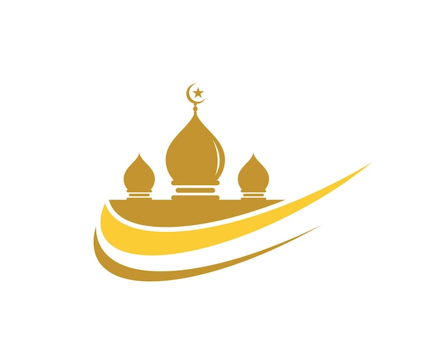 musulmán, icono, vector, ilustración