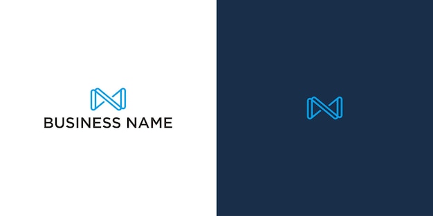 N Diseño creativo de logotipos para la marca corporativa