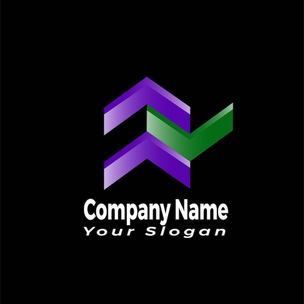 n diseño de logotipo abstracto moderno