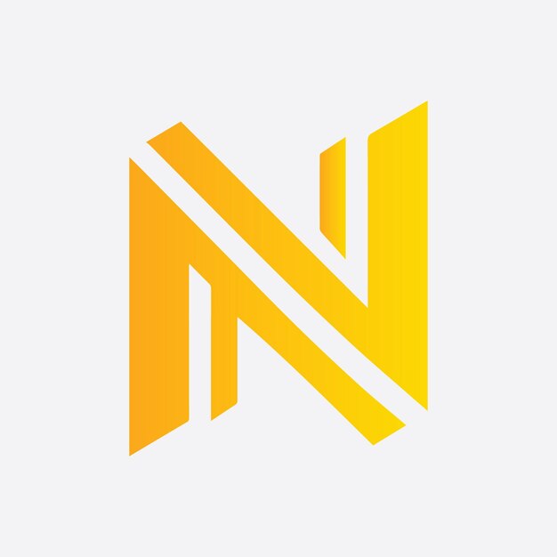 N letra Logo gradiente diseño colorido ilustración logotipo plantilla diseño letra plana n logo vectores
