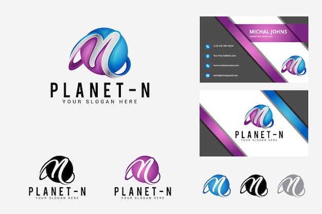 N Letter Logo Design Template