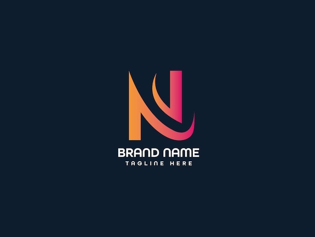 N logotipo de la letra