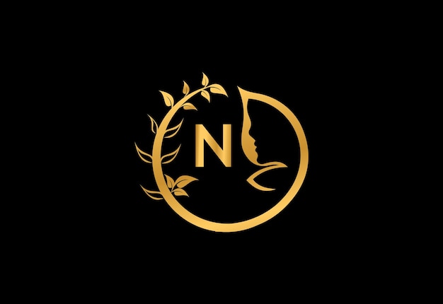 N mujeres posteriores Ilustración conceptual del logotipo de un hermoso vector