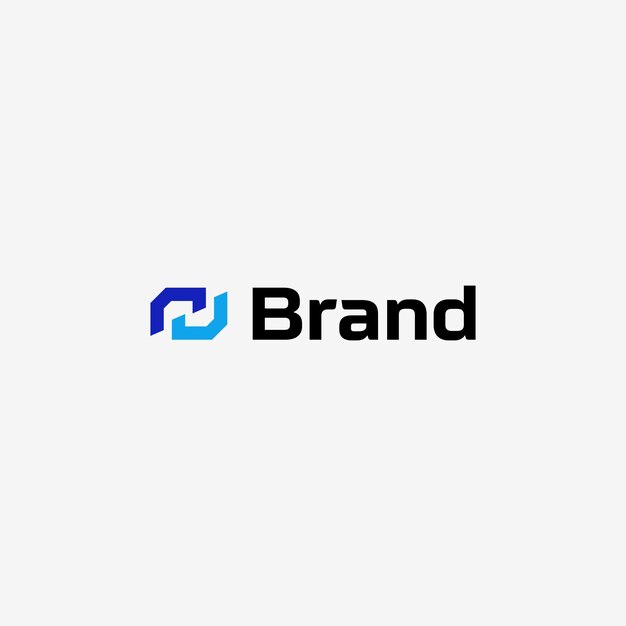N Templata vectorial de letra de logotipo Monograma geométrico Símbolo para la tecnología