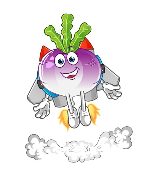 Nabo con mascota jetpack