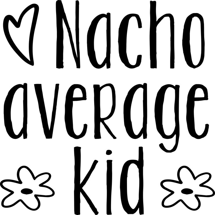 Vector nacho es un niño promedio.