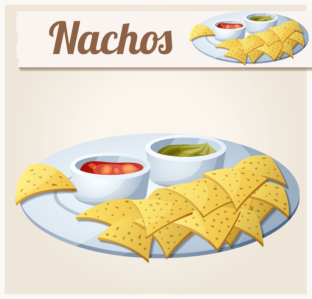 Nachos tortilla chips.