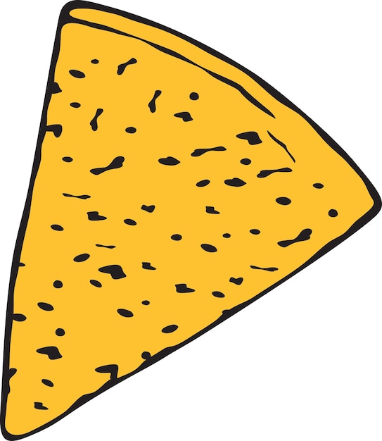 Vector nachos. totopos.