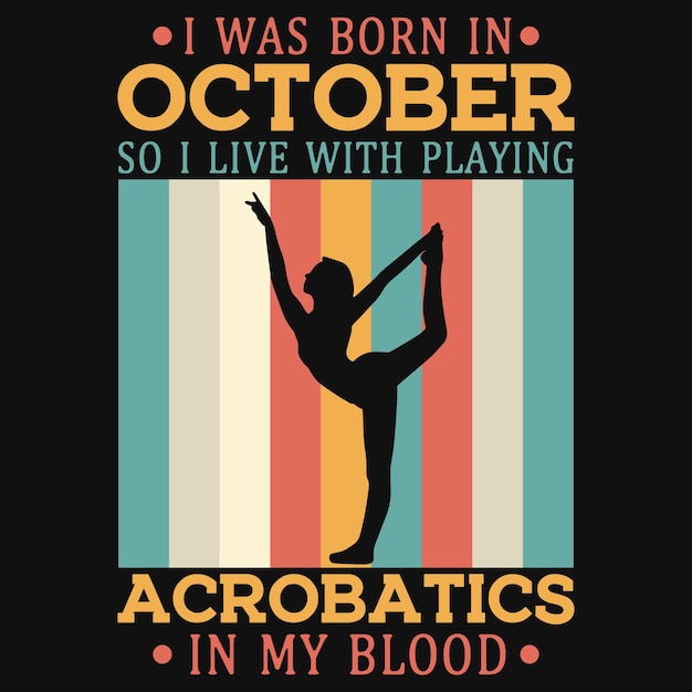 Vector nací en octubre, así que vivo jugando acrobacias en el diseño de mi camiseta de sangre.