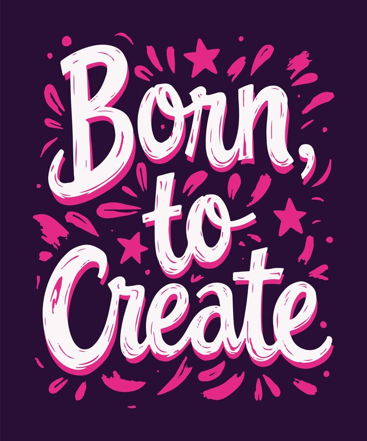 Vector nacido para crear plantillas de diseño vectorial de camisetas tipográficas