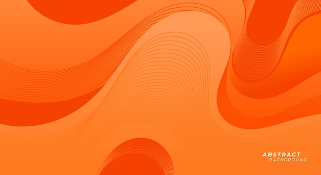 Naranja abstracto con fondo de textura de línea ondulada