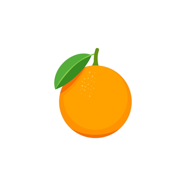 Naranja aislado sobre fondo blanco Ilustración vectorial
