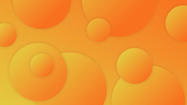 Naranja fluido dinámico geométrico con fondo degradado colorido