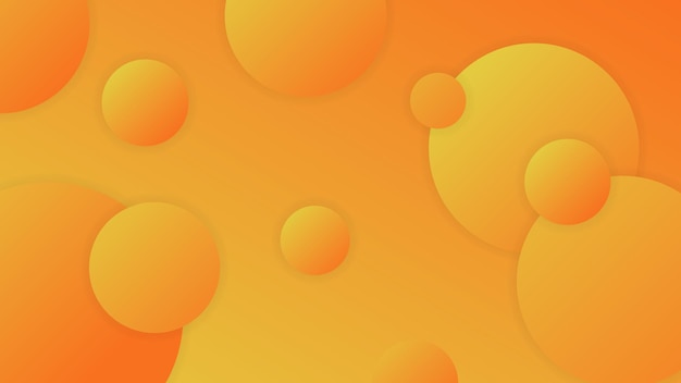 Naranja fluido dinámico geométrico con fondo degradado colorido