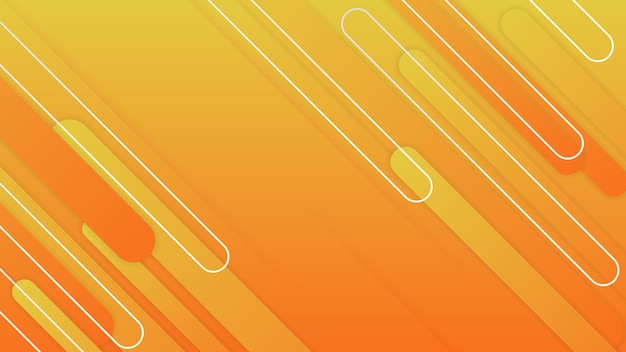 Naranja fluido dinámico geométrico con fondo degradado colorido