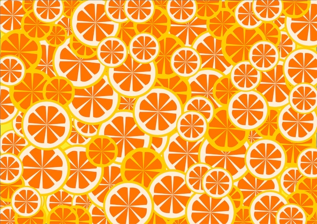 Vector naranja para el fondo en la temporada de verano