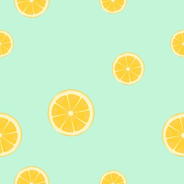 Vector naranja fresca de patrones sin fisuras