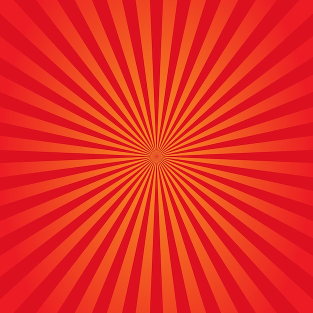 Naranja y rojo del fondo del resplandor solar. Ilustración vectorial. EPS 10