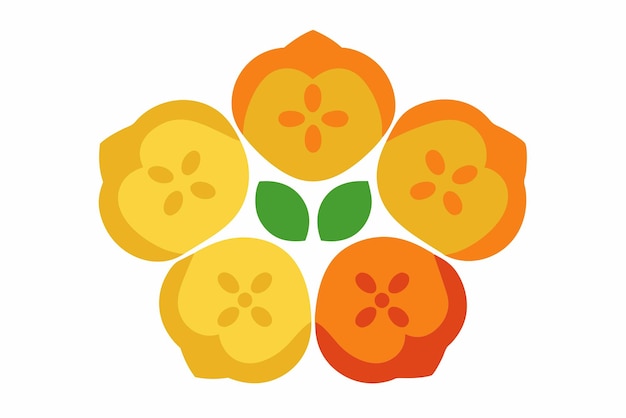 las naranjas están dispuestas en un círculo con una hoja verde