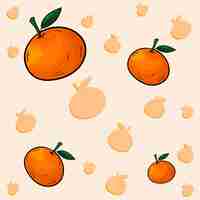 Vector naranjas fruta naranjas jugosas cesta de frutas tropicales y mandarinas frescas y refrescantes