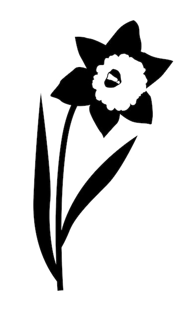 Narciso flor primera primavera flores iconlogo diseño